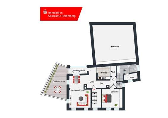 Grundriss 1. Obergeschoss