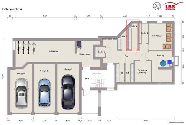 Grundrissplan Kellergeschoss