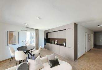 KÖNIGSKINDER_Visualisierung Essen-Küche-Wohnen