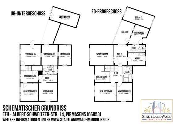 Schematischer Grundriss