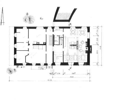 Grundriss Erdgeschoss Hotel