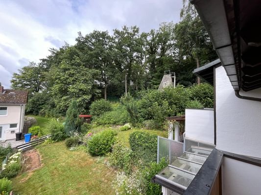 Aussicht vom Balkon im OG