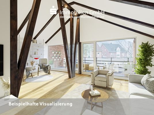 Wohnzimmer im Obergeschoss