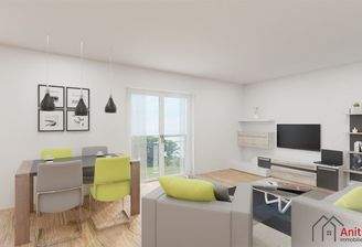 Visualisierung Wohn- und Essbereich