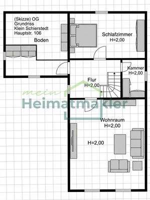Grundriss Obergeschoss