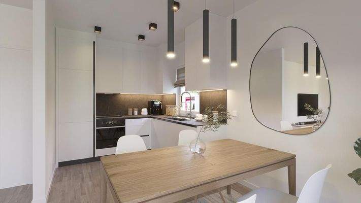 Ausstattungsbeispiel Essbereich + Küche