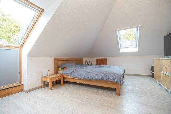 Edles Design auch im Dachgeschoss