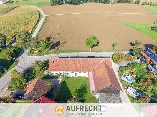 Hausansicht Luftaufnahme