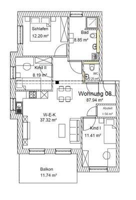 Grundriss Wohnung 08