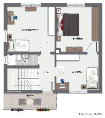 Grundriss Obergeschoss