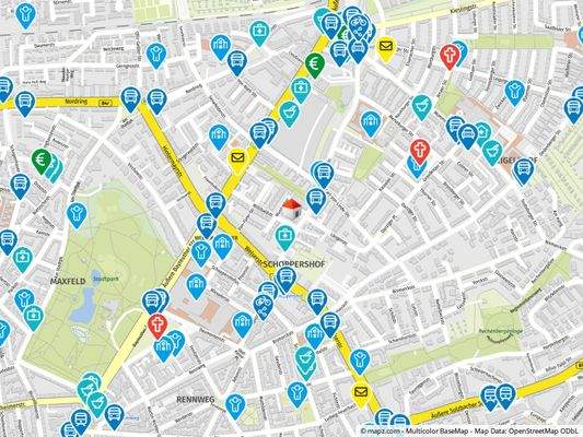 Geolyzer Kartenausschnitt