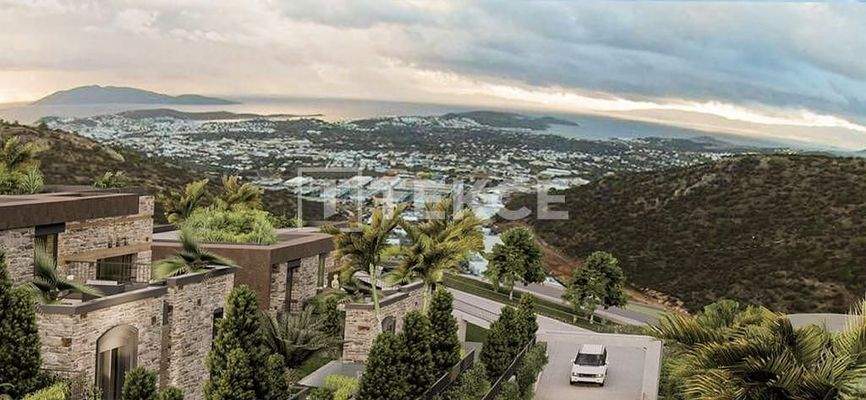 Modern Design Houses with Private Pools in the Center of Bodrum