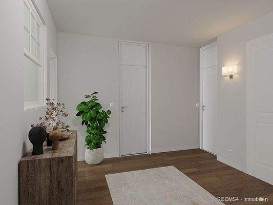 Große Diele mit Platz für Stauraum