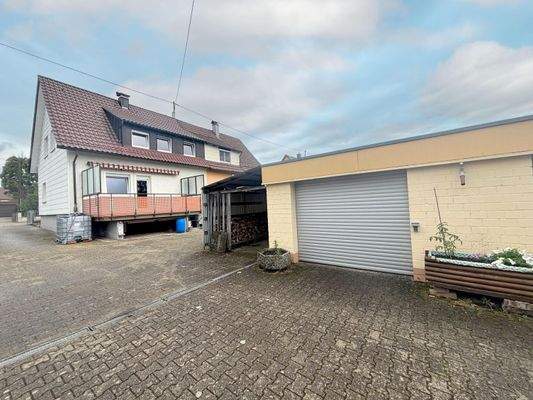 Rückansicht des Hauses