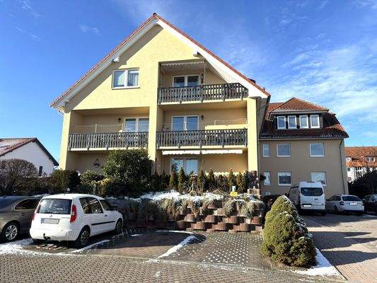 Hausansicht - Die Wohnung befindet sich rechts unten