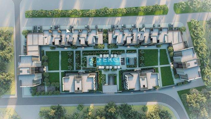 1 and 2-Bedroom Apartments for Sale in Complex in Kepez Antalya