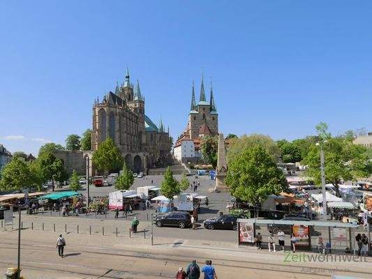 Blick zum Erfurter Dom
