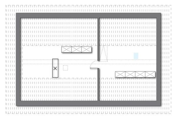 Grundriss Dachgeschoss (kein Maßstab - Details können abweichen)