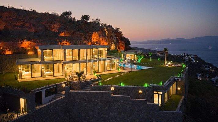 Sea View Houses with Private Beach in Bodrum Mugla