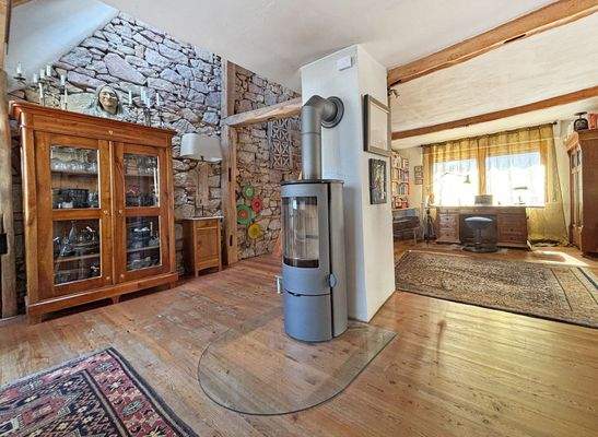 Kamin im Obergeschoss