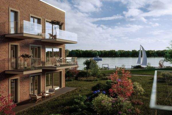 Außenansicht Sonnenufer Blick aufs Wasser