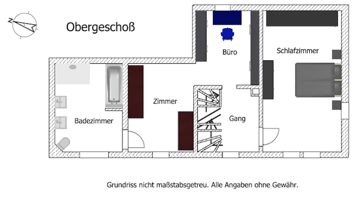 Grundriss Obergeschoß