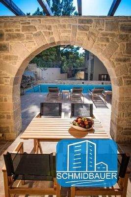 Kreta, Sivas: Steinvilla mit Swimmingpool zu verkaufen