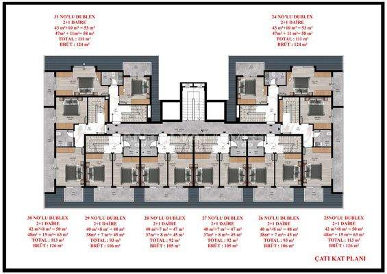 Flats for Sale Close to the Sea in Tosmur, Alanya