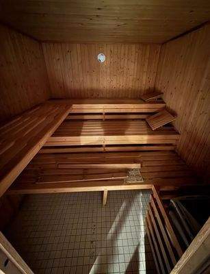 Sauna im Wellnessbereich