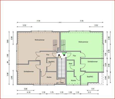 Grundriss Dachgeschoss Whg. 11