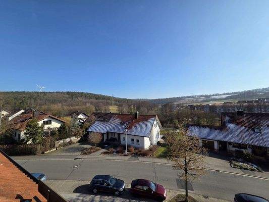 Toller, weitläufiger Ausblick über Ebern!