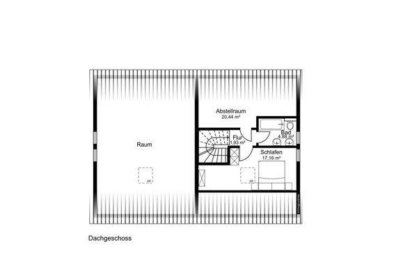 Dachgeschoss mit opt. Dachausbau