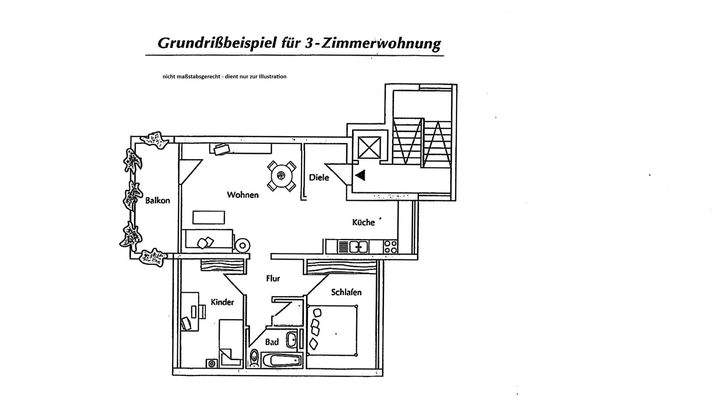 Grundriss 3 ZW Bruchköbel