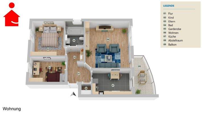 Grundrissvisualisierung