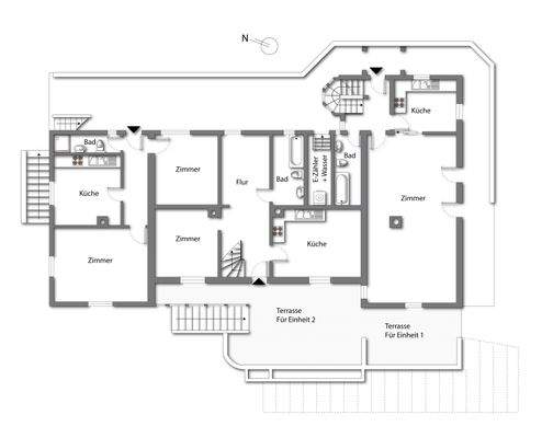 Grundriss Erdgeschoss (kein Maßstab - Details können abweichen)