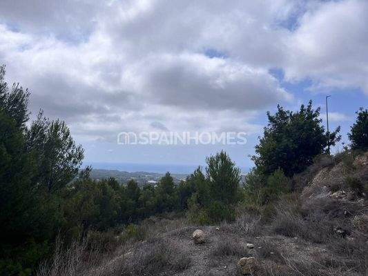 7716 sqm Sea View Residential Plot in Altea Costa Blanca