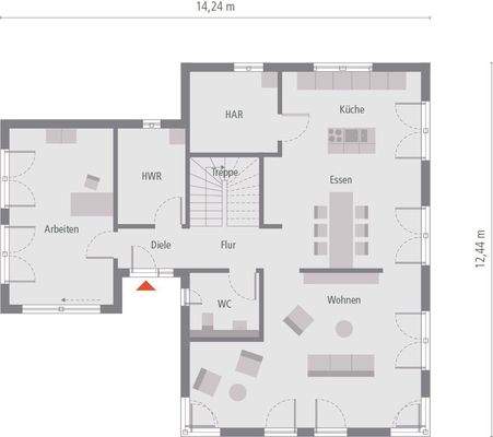 Grundriss Erdgeschoss