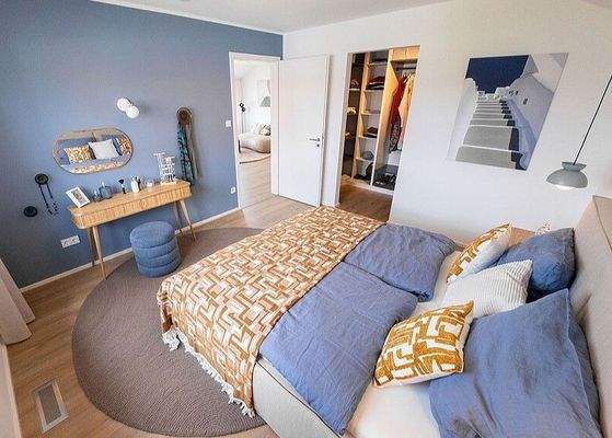 Beispiel Schlafzimmer mit Ankleidezimmer