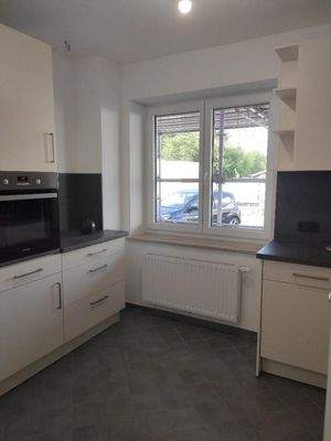 Blick auf Küchenfenster