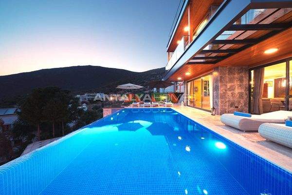 Bay View 4-Bedroom Villa with Pools in Kalkan Antalya