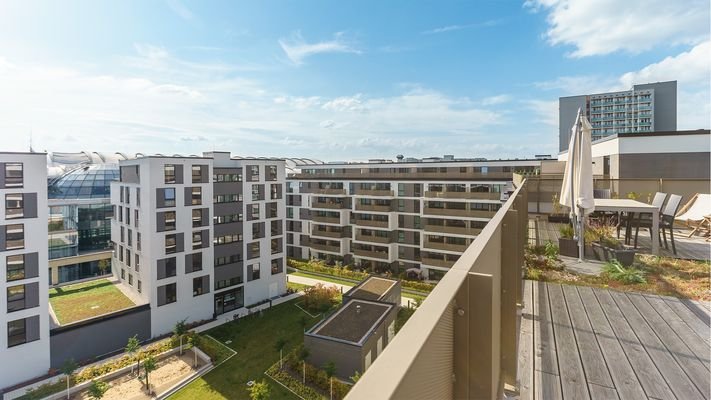 Blick von Dachterrasse (Muster)