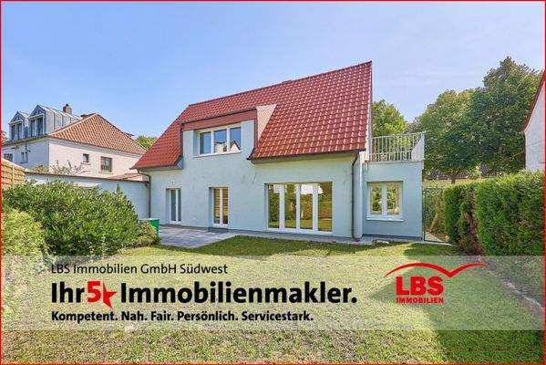 Hinterseite des Hauses, Gartenansicht