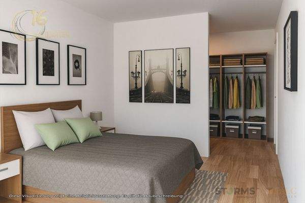 Schlafzimmer mit Ankleide