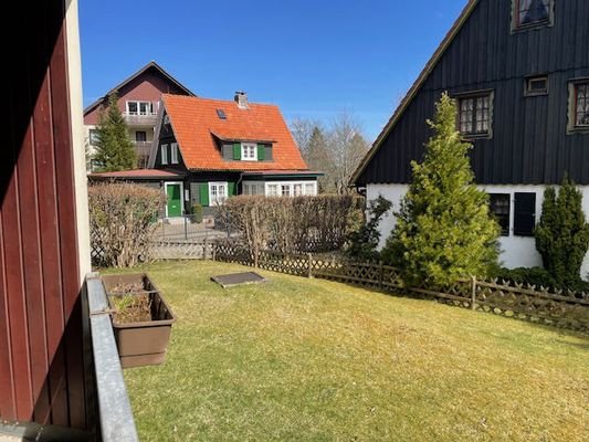 Blick vom Balkon