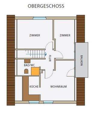 Grundriss Wohnung 2