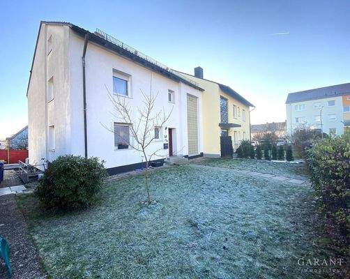 Blick auf den Hauseingang