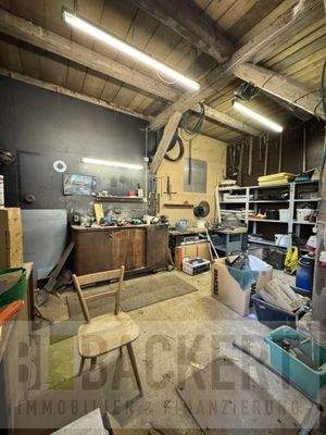 Werkstattbereich in der Scheune