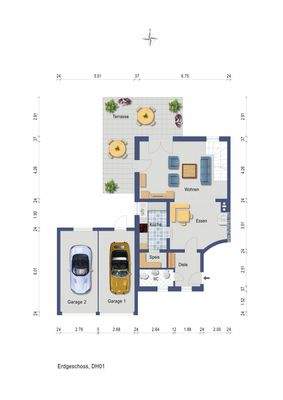 Grundriss EG DHH links