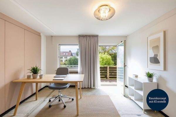 Beispiel Arbeitszimmer KI-generiert