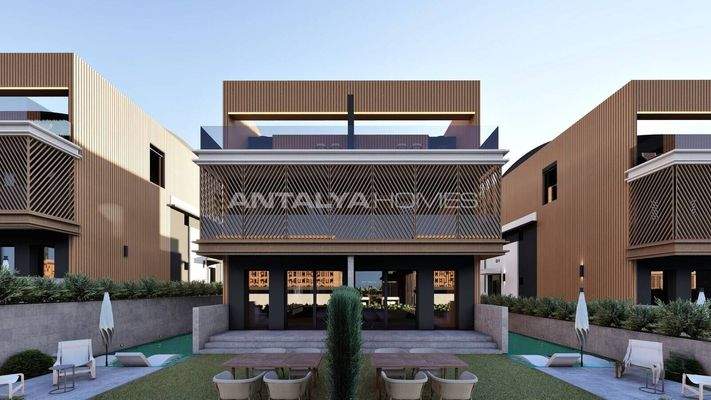 4-Story Houses with Private Pools in Antalya Aksu